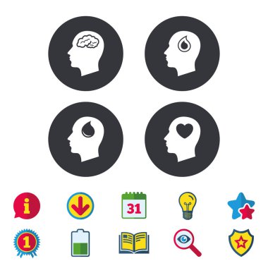 Erkek insan kafa sembolleri  