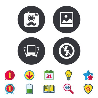 Fotoğraf düz simgeler