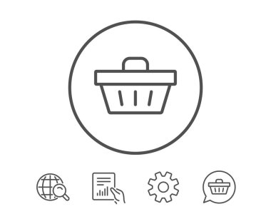 Alışveriş arabası simgesi. 