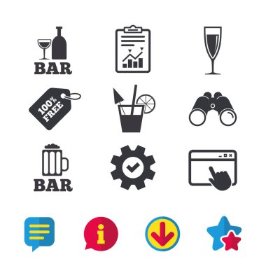 Bar veya Pub simgeler