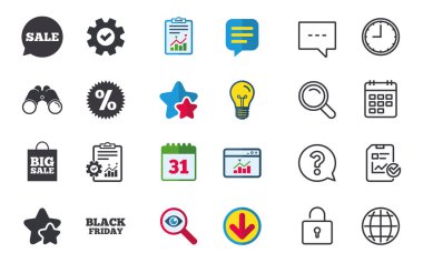 Satılık konuşma balonu simgeler. 