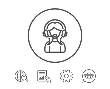 Kullanıcı destek satırı simgesi. 