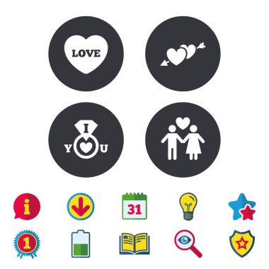 Sevgililer günü simgeler. 