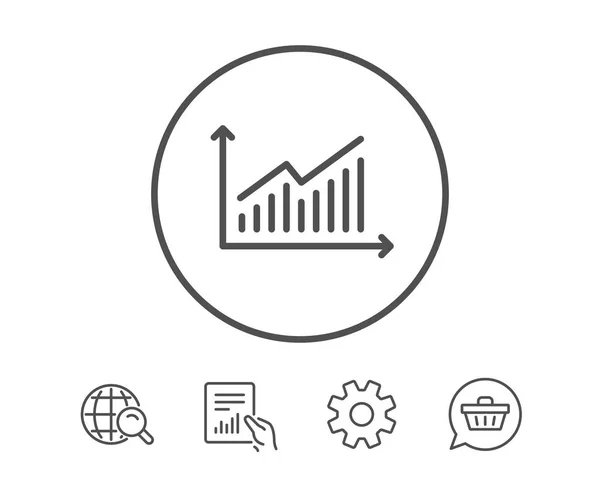 Symbole de données d'analyse et statistiques — Image vectorielle