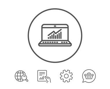 Veri analizi ve istatistik satırı simgesi