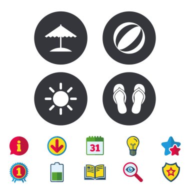 Beach Tatil simgeler