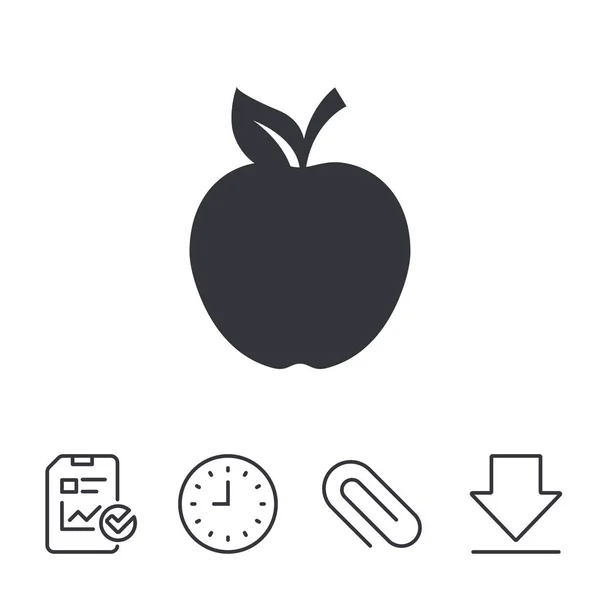 Icono de signo de Apple — Vector de stock