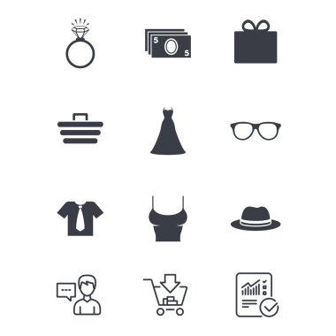 Aksesuarları, giyim simgeler