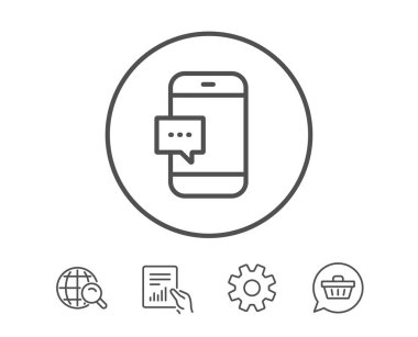 Smartphone ileti simgesi