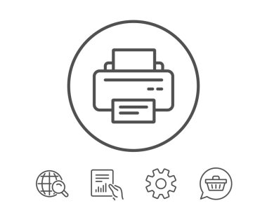 Yazıcı basit simgesi