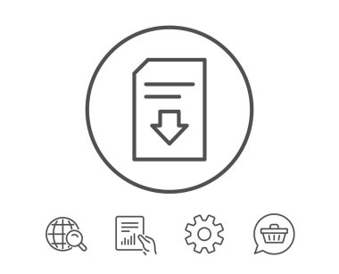 Belge satırı simgesi indir