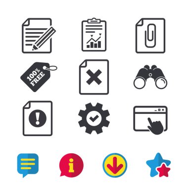 dosya dikkat simgeler