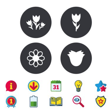 Çiçekler Icons set