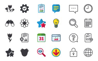 Çiçekler Icons set