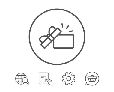 Hediye kutusu satırı simgesi açıldı