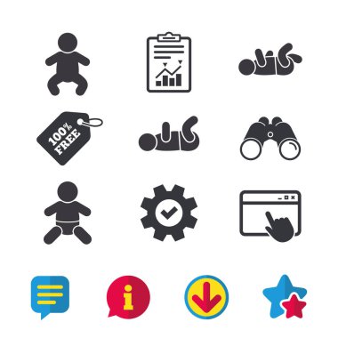 Yeni doğan Icons set