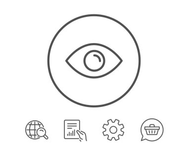 Göz çizgisi simgesi