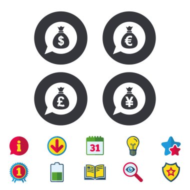 para çantası simgeler.