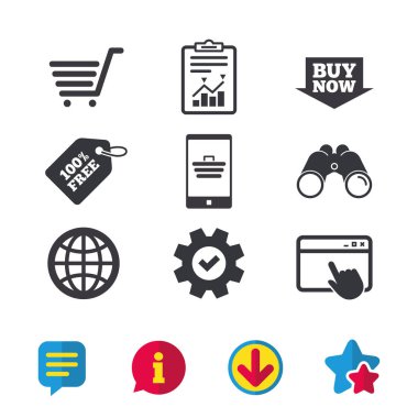 çevrimiçi alışveriş simgeleri