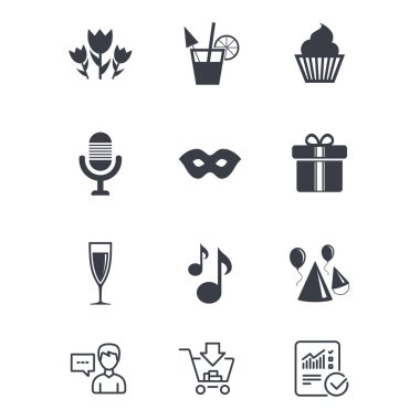 Parti kutlama, doğum günü simgeler