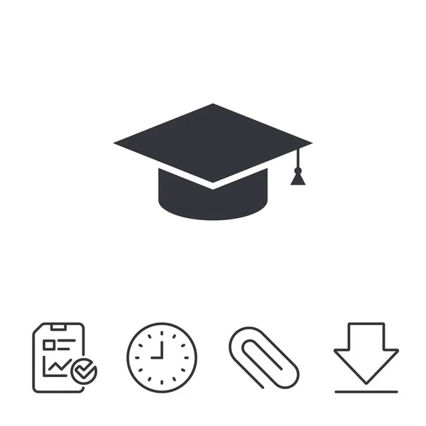 Graduation cap sign icon — Stock Vector