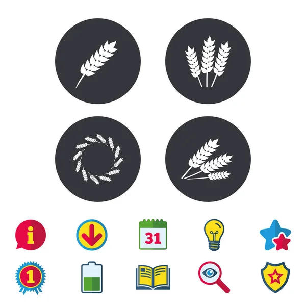 Set icone agricole — Vettoriale Stock