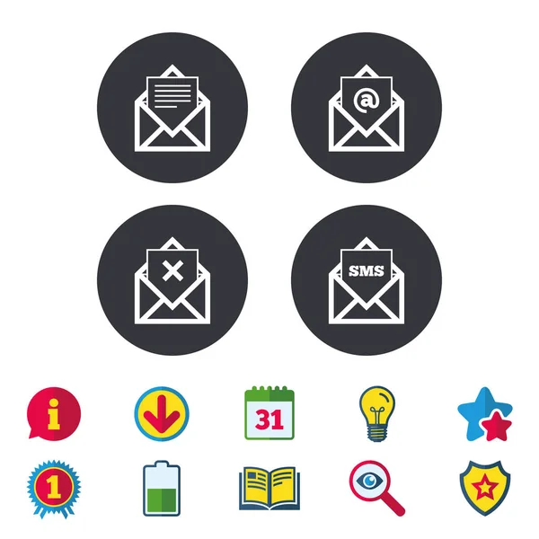 Mail envelope icons — Stock Vector