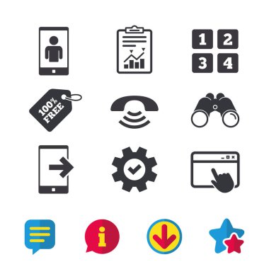 telefon Icons set