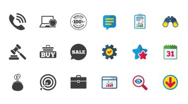 alışveriş, e-ticaret ve iş simgeleri