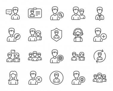 Kullanıcılar satır simgeler