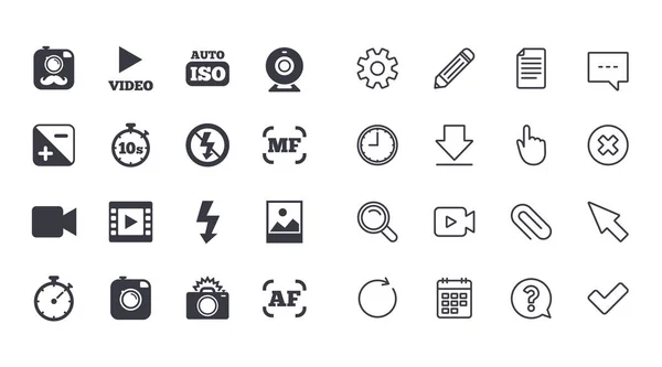 Set of Photo and Video icons