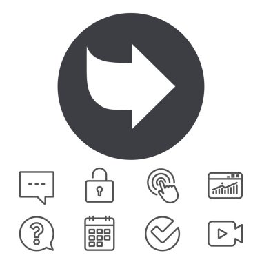 ok işareti simgesi.