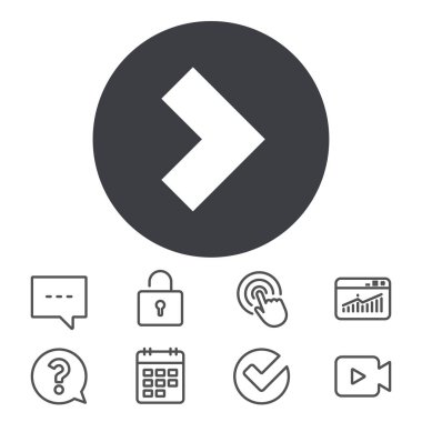 ok işareti simgesi.