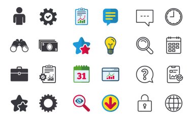 Belgeler ve iş ikonları/simgeleri.