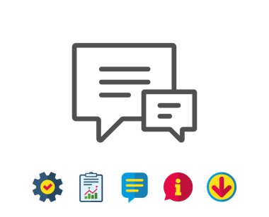 konuşma balonu işareti.