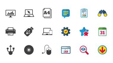 bilgisayar aygıtları simgeler.