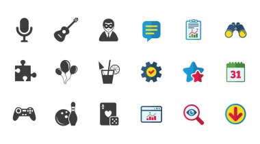 Oyun ve bulmaca simgeler.