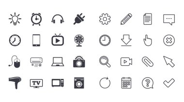 ev aletleri simgeleri