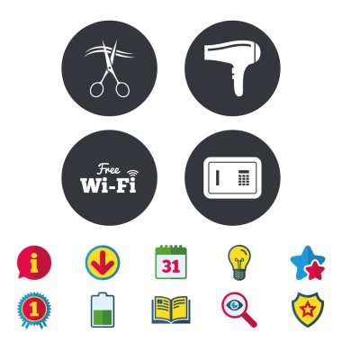 otel hizmetleri simgeler