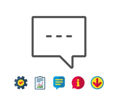 konuşma balonu işareti.