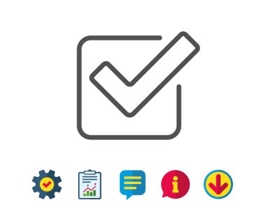 Onay satırı simgesi.