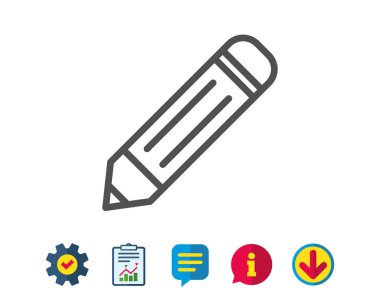 Kalem satırı simgesi.