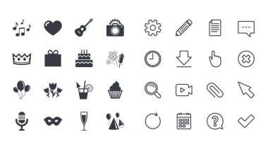 doğum günü partisi simgeleri