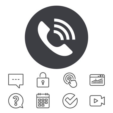 telefon işareti simgesi. 