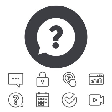 Soru işareti simgesi simgesi.