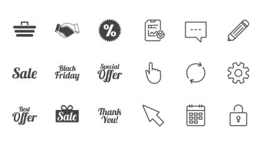 Satış iskontoları simgesi.