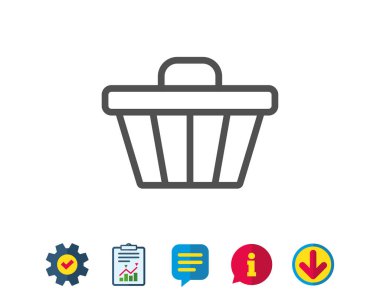 Alışveriş arabası simgesi.