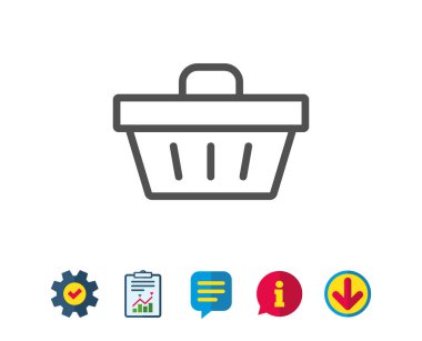 Alışveriş arabası simgesi.