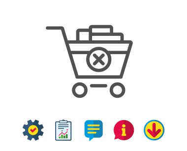 Alışveriş arabası simgesi.