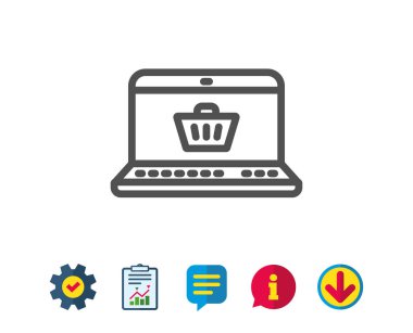 Alışveriş arabası simgesi.